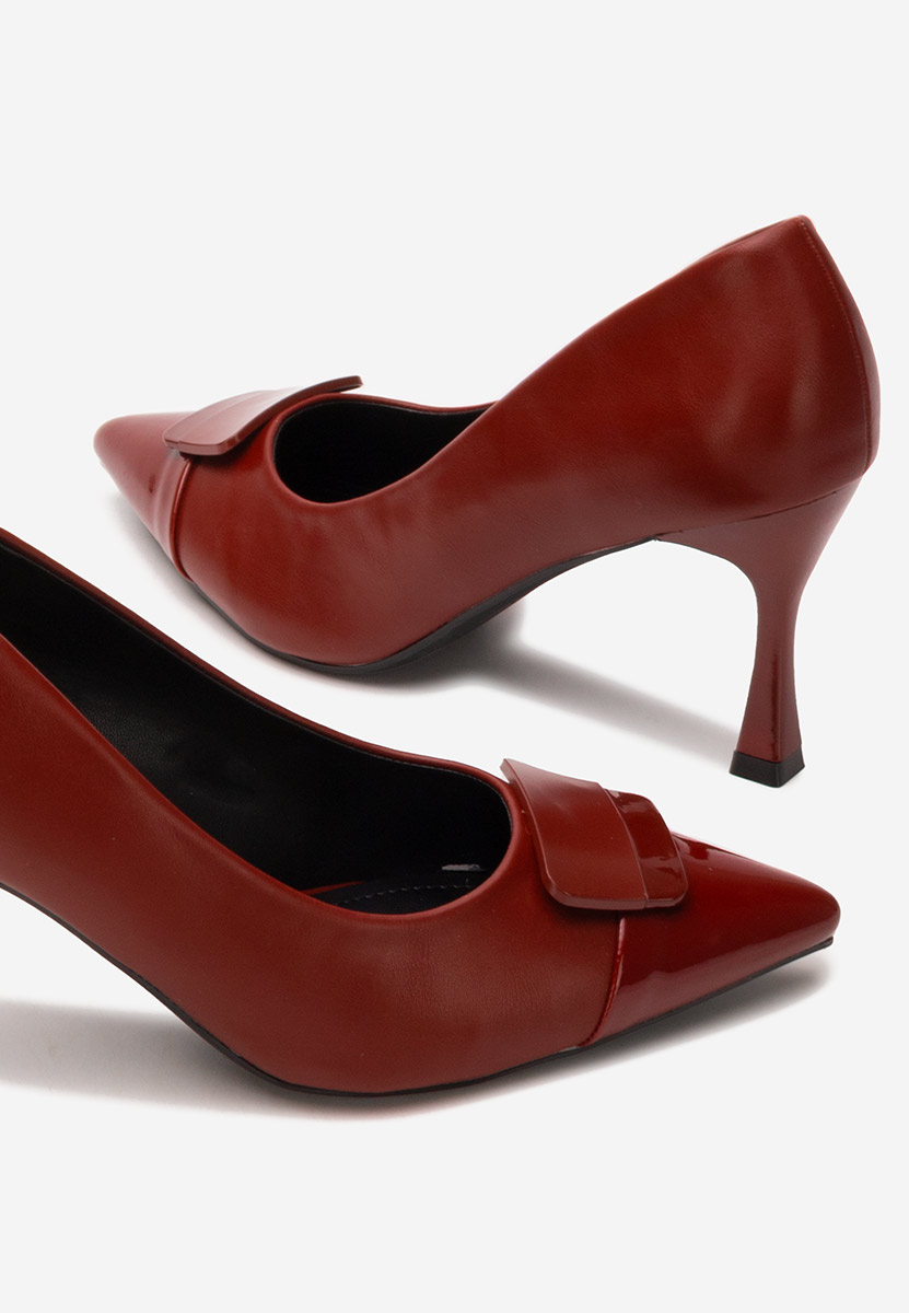 Обувки стилето Diava Винено червено