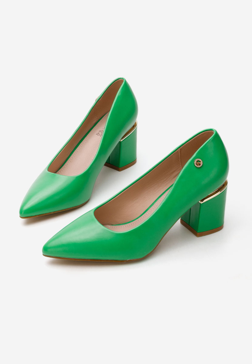 Обувки на ток Nelia V4 зелен