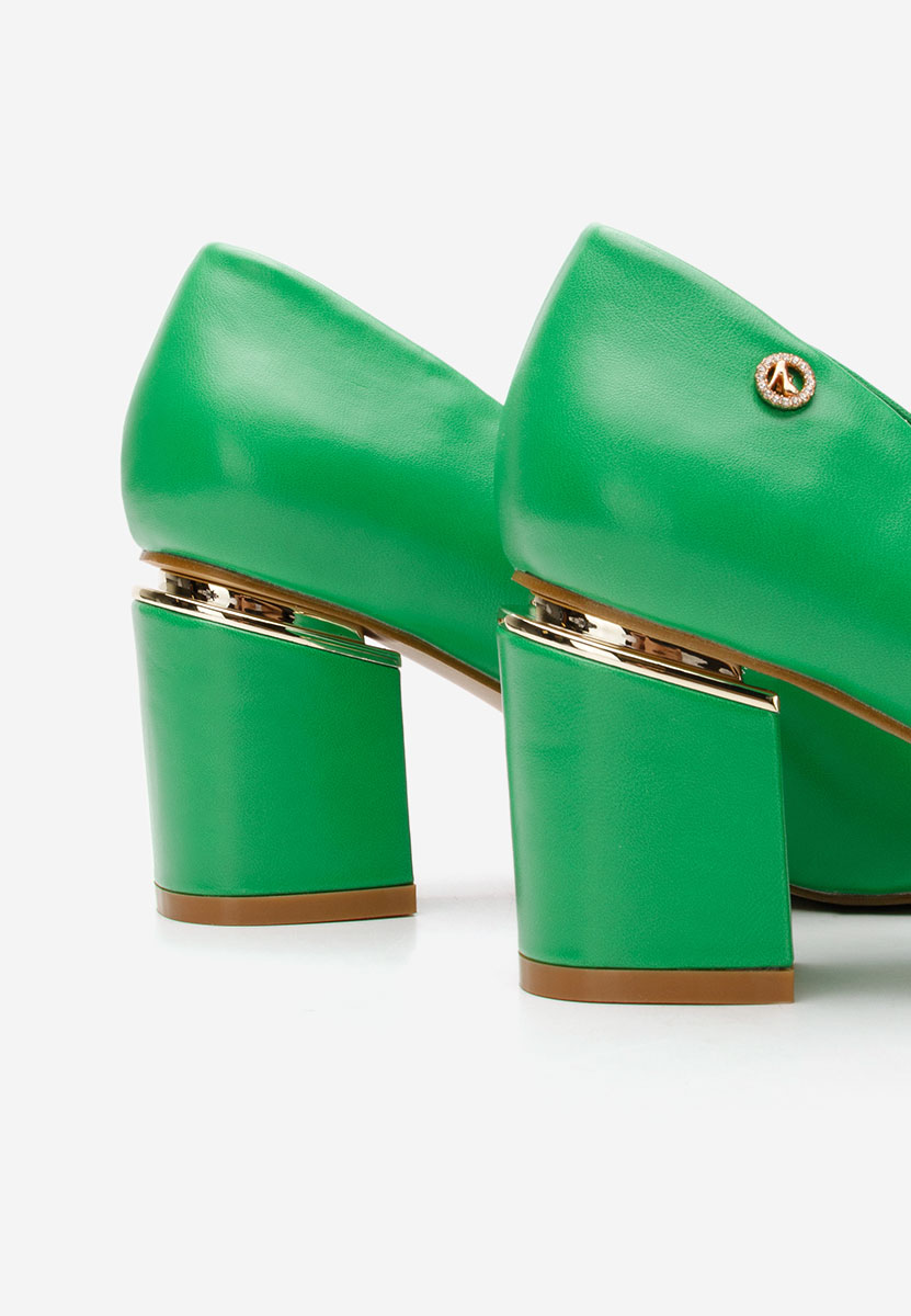 Обувки на ток Nelia V4 зелен