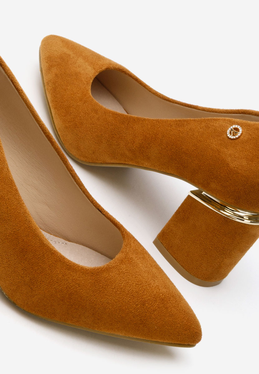 Oбувки с дебел ток Nelia V5 каки