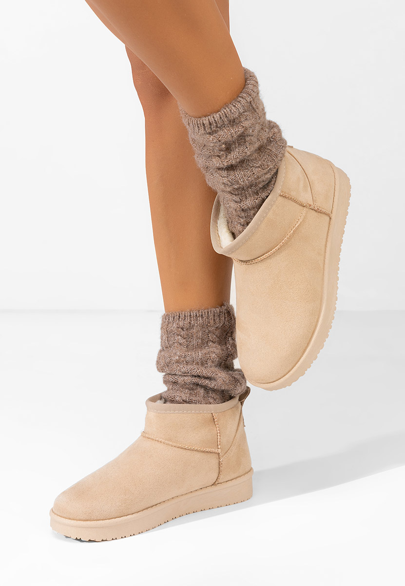 Зимни дамски Ботинки Andora бежов