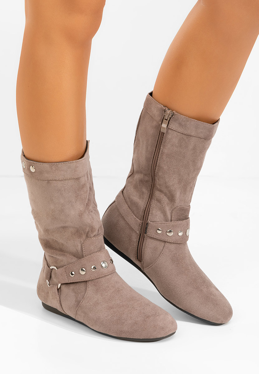 Дамски ботуши Dakisa сив