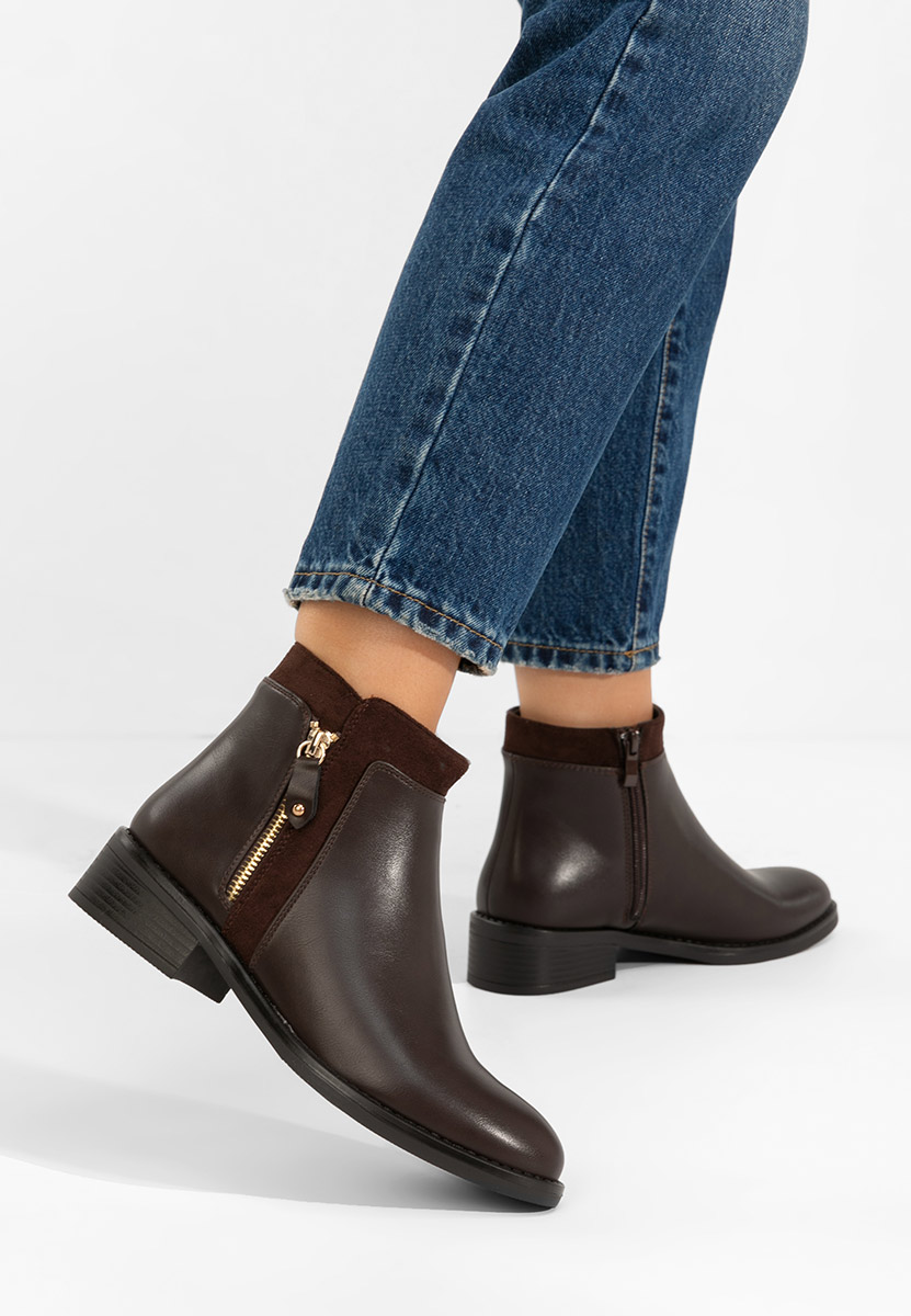 Дамски боти Lanaki кафяв