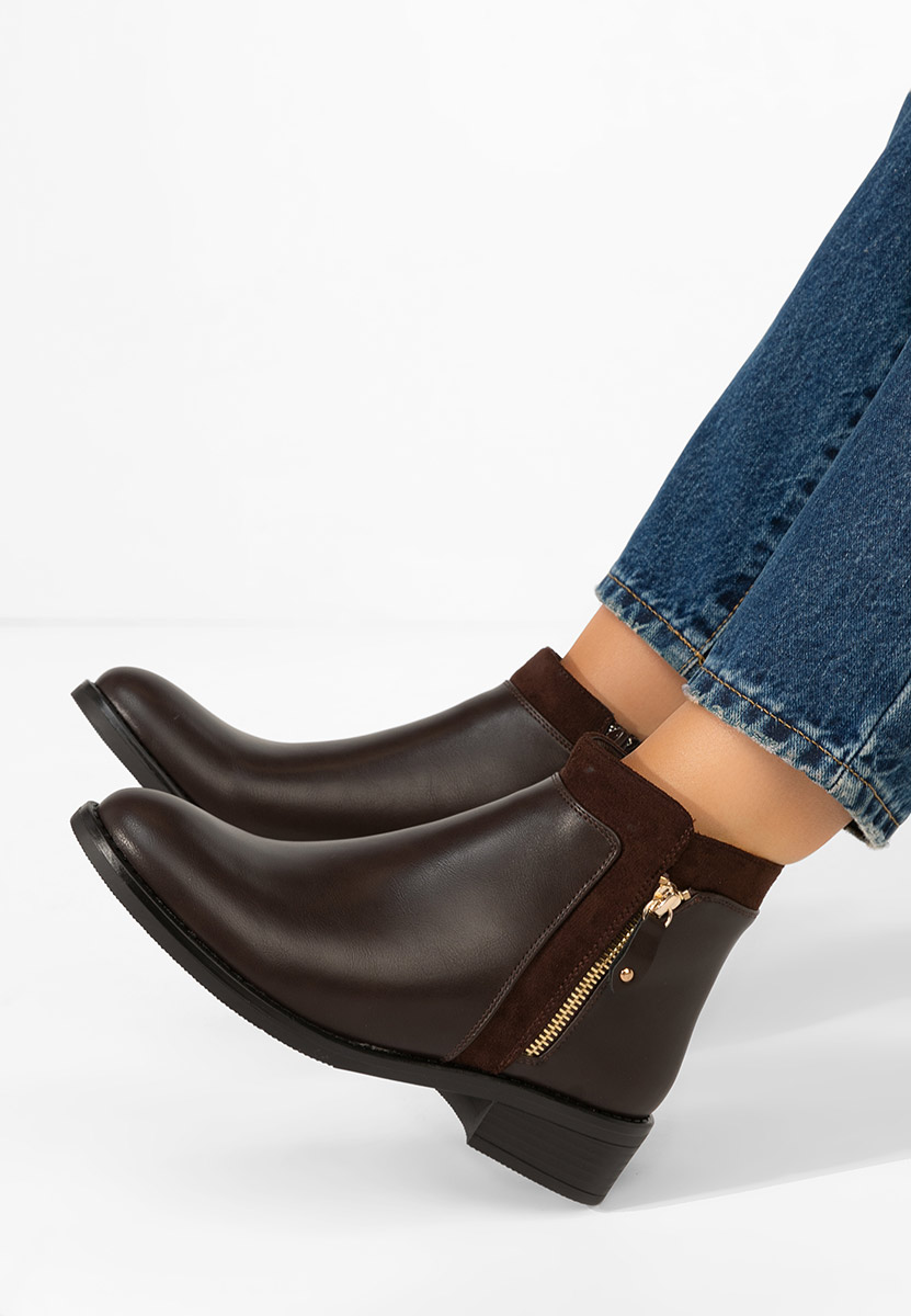 Дамски боти Lanaki кафяв