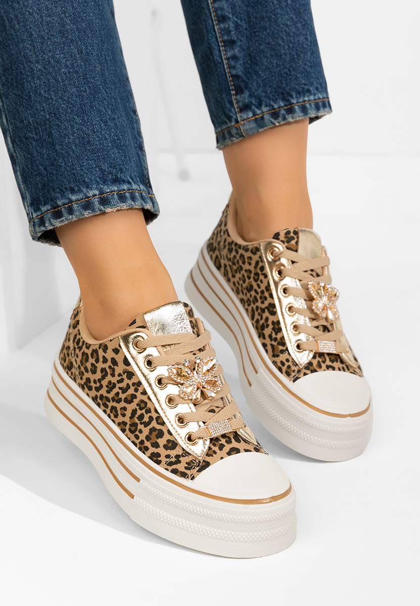 Дамски кецове Pamelia леопарди Дамски кецове Pamelia леопарди