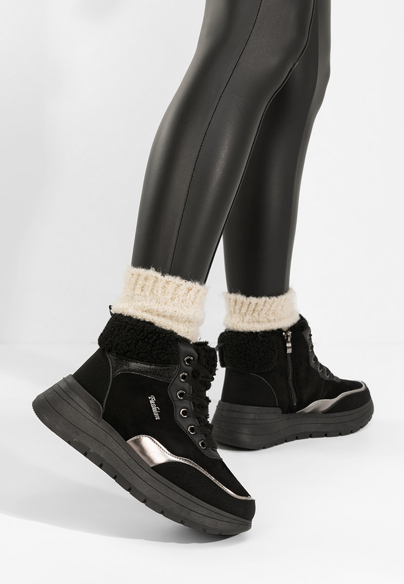 Дамски Зимни маратонки Lisaia черни