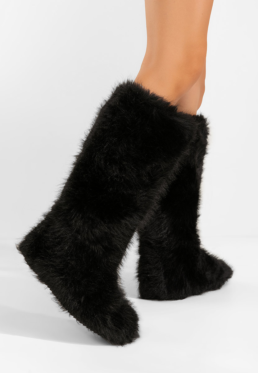 Зимни дамски ботуши Gelira черен