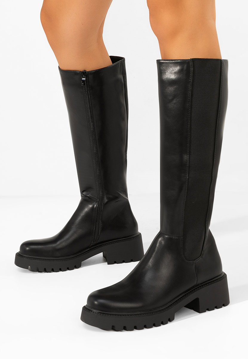 Високи ботуши Calipso черен