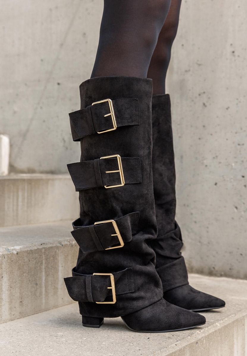 Чизми на ток Jefery V2 черен