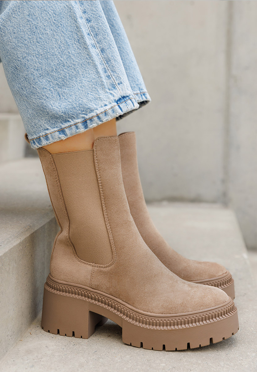 Дамски боти Sadia каки