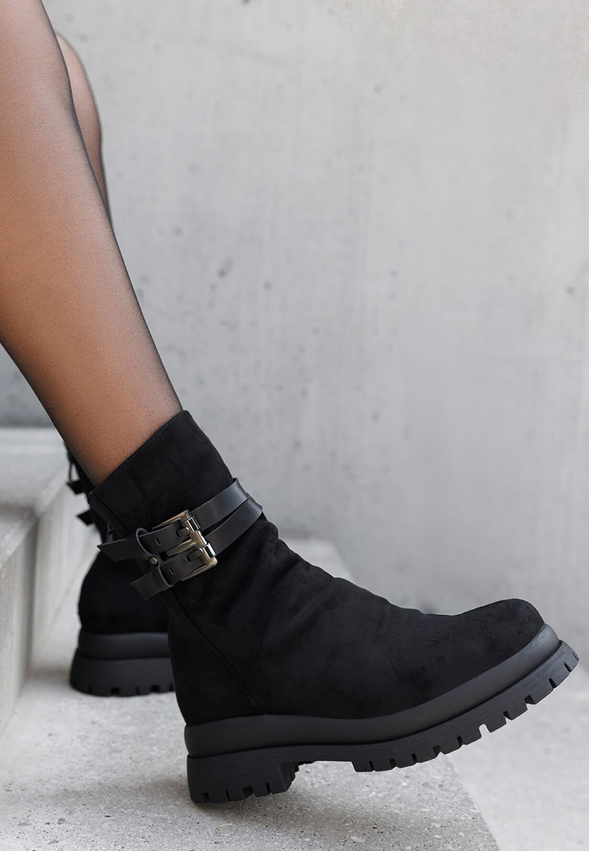 Дамски боти Semika черен