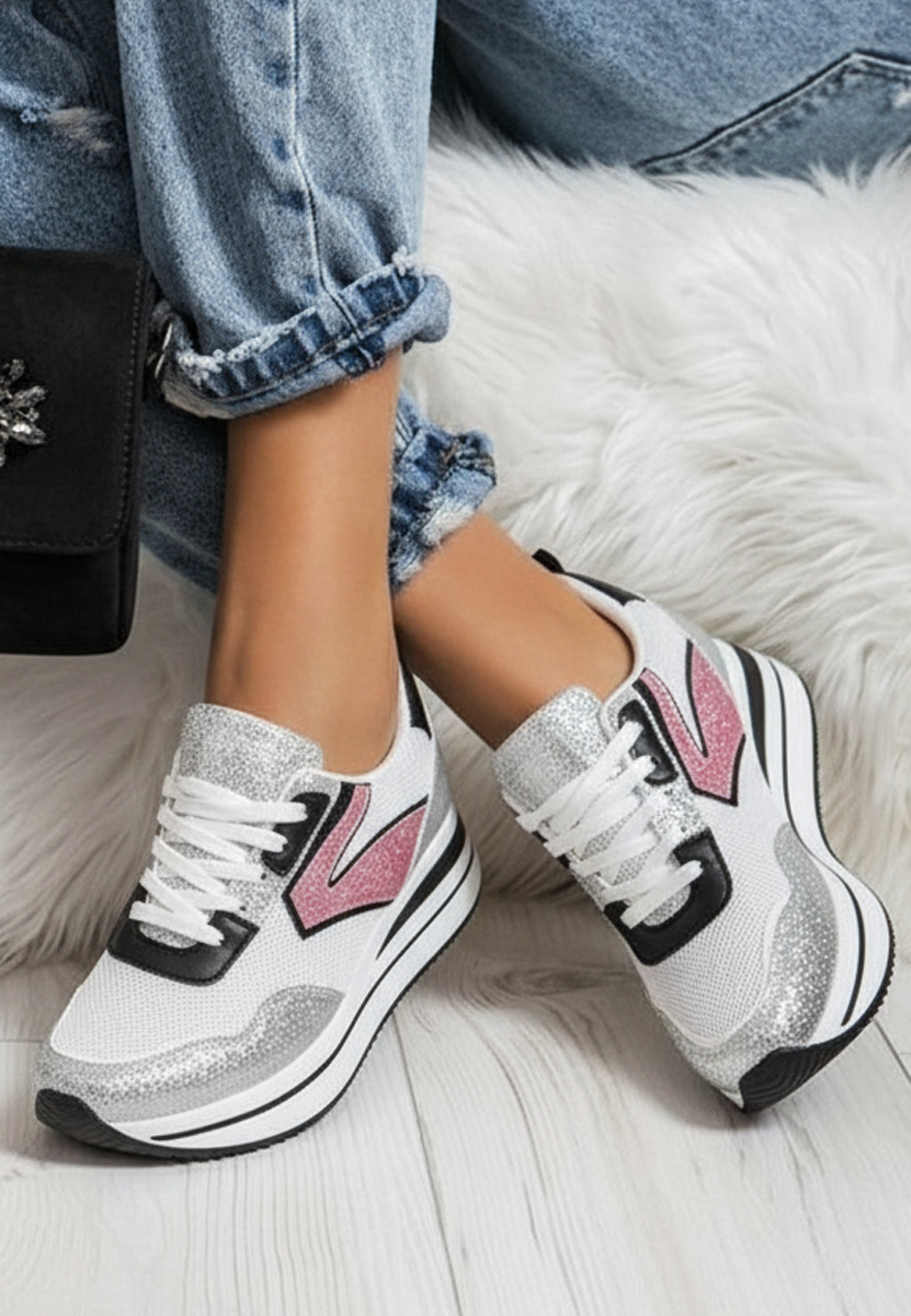 Cникърси на платформа Tarika сив