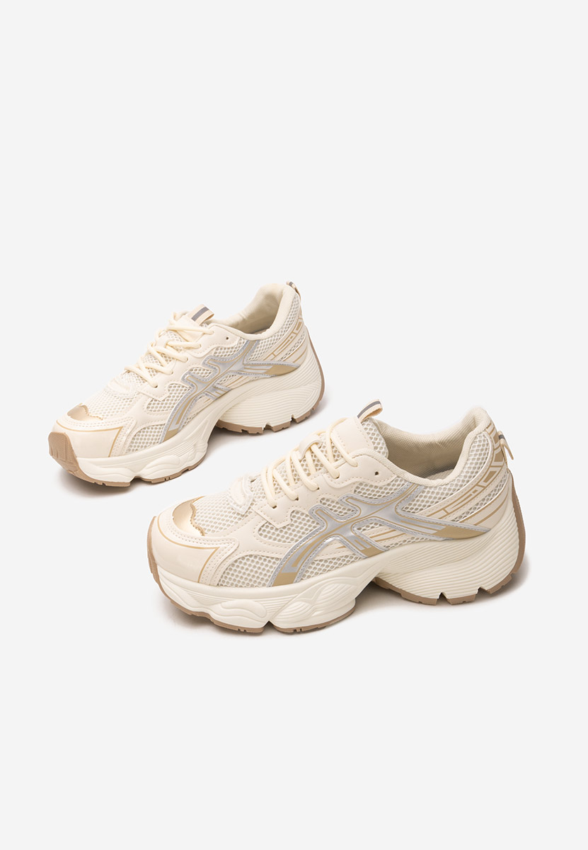 Cникърси на платформа Kaliora бежов