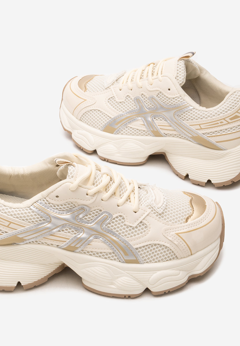 Cникърси на платформа Kaliora бежов