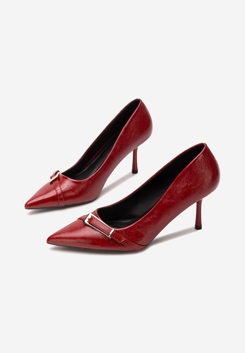 Обувки стилето Eonica Винено червено