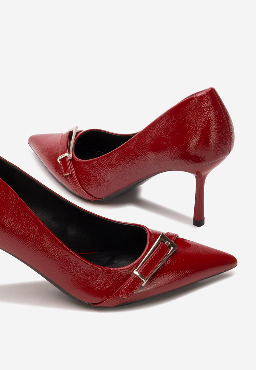 Обувки стилето Eonica Винено червено