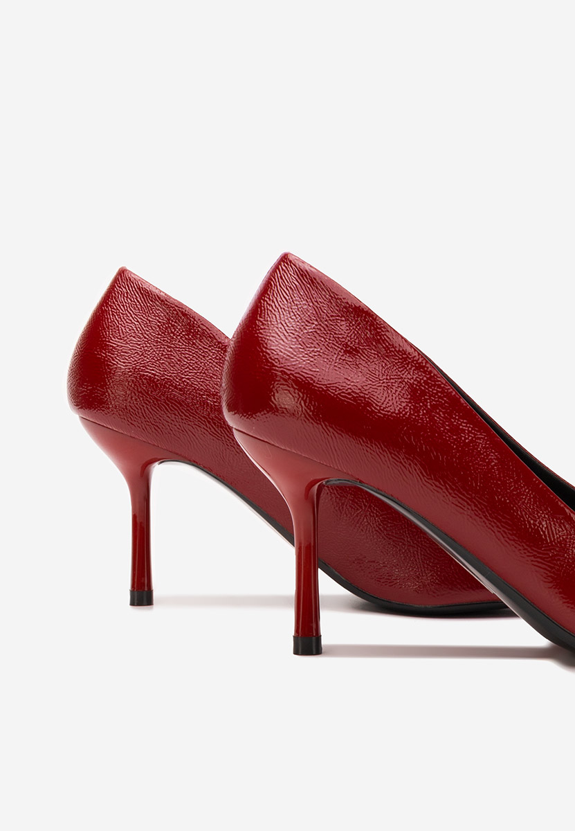 Обувки стилето Eonica Винено червено