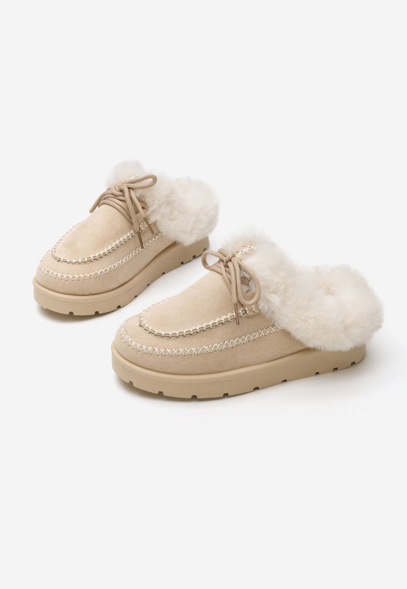 Дамско сабо Leainia бежов