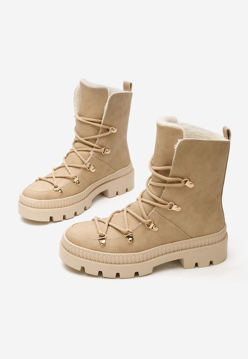 Зимни дамски Ботинки Solira каки