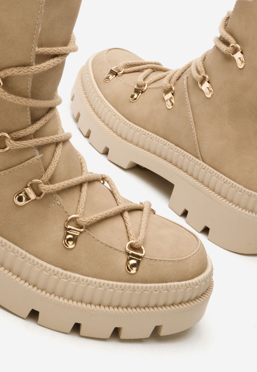 Зимни дамски Ботинки Solira каки