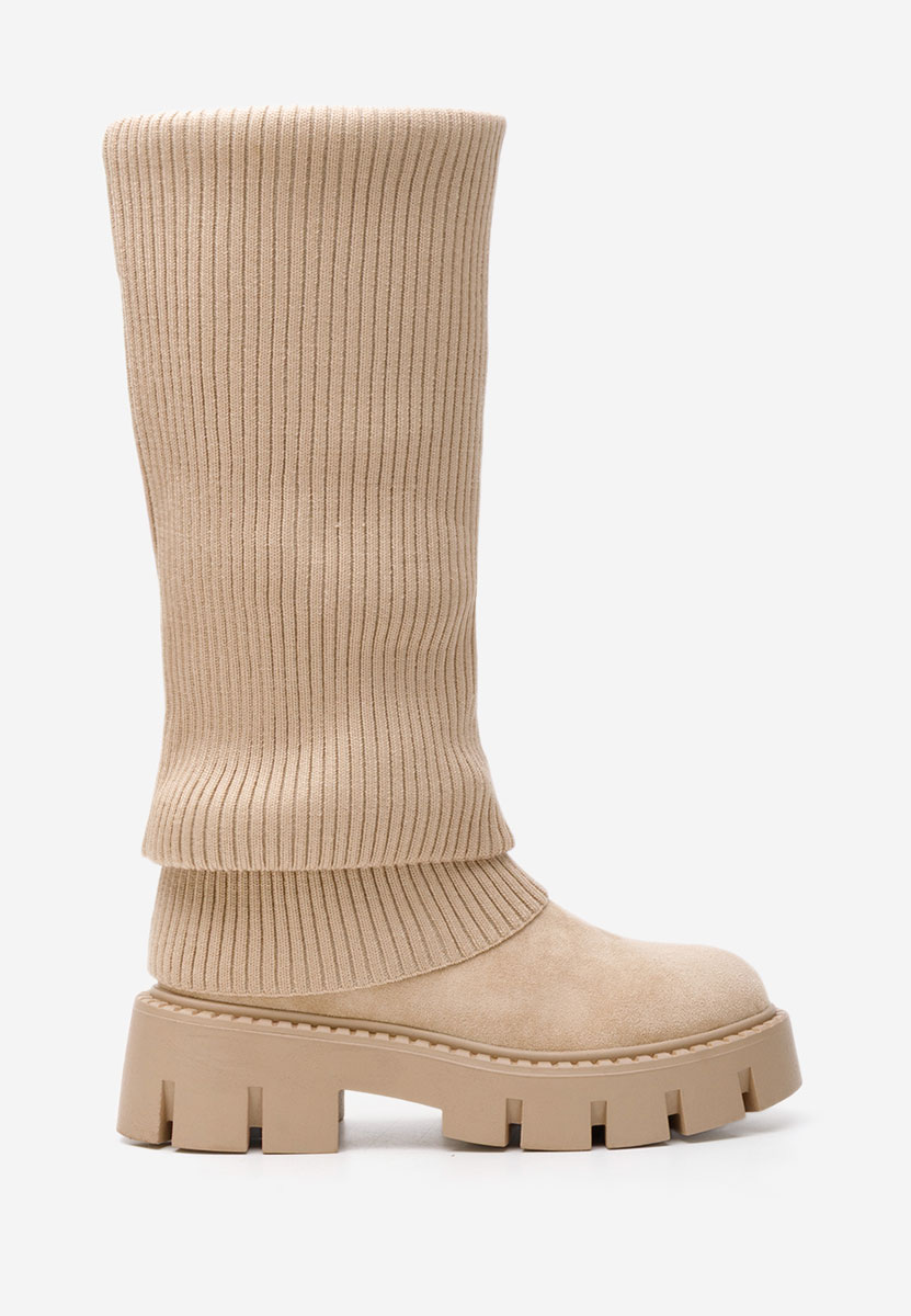 Дамски ботуши Michelina бежов