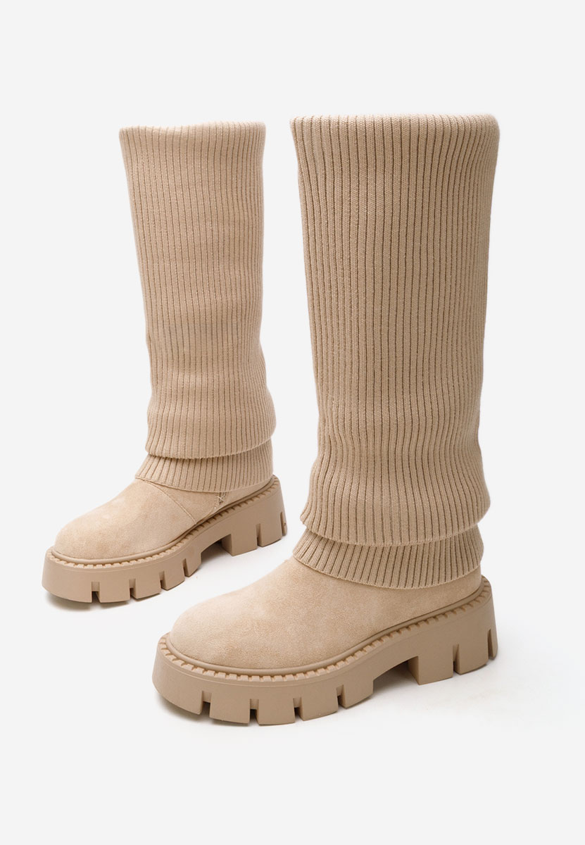 Дамски ботуши Michelina бежов