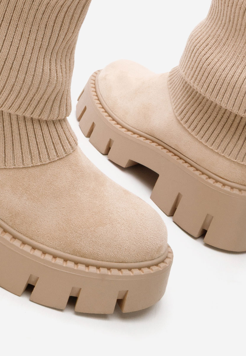 Дамски ботуши Michelina бежов