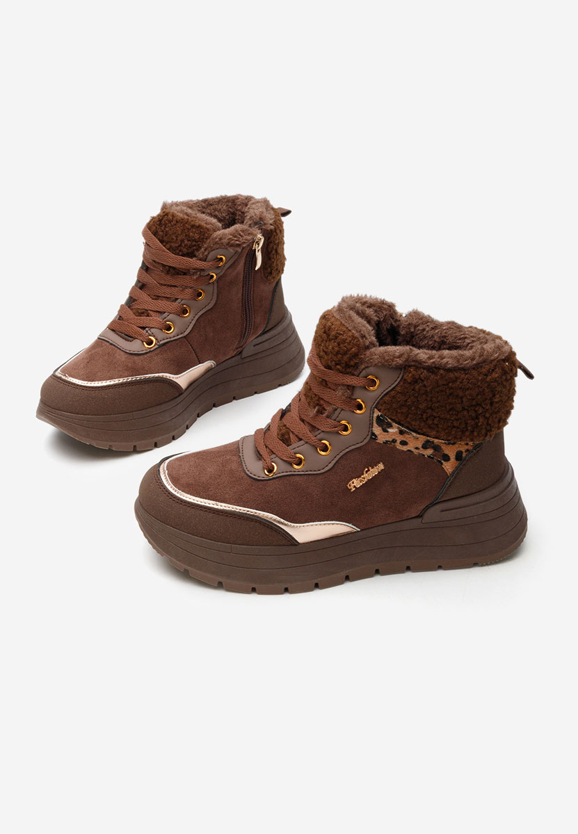 Дамски Зимни маратонки Lisaia кафяв