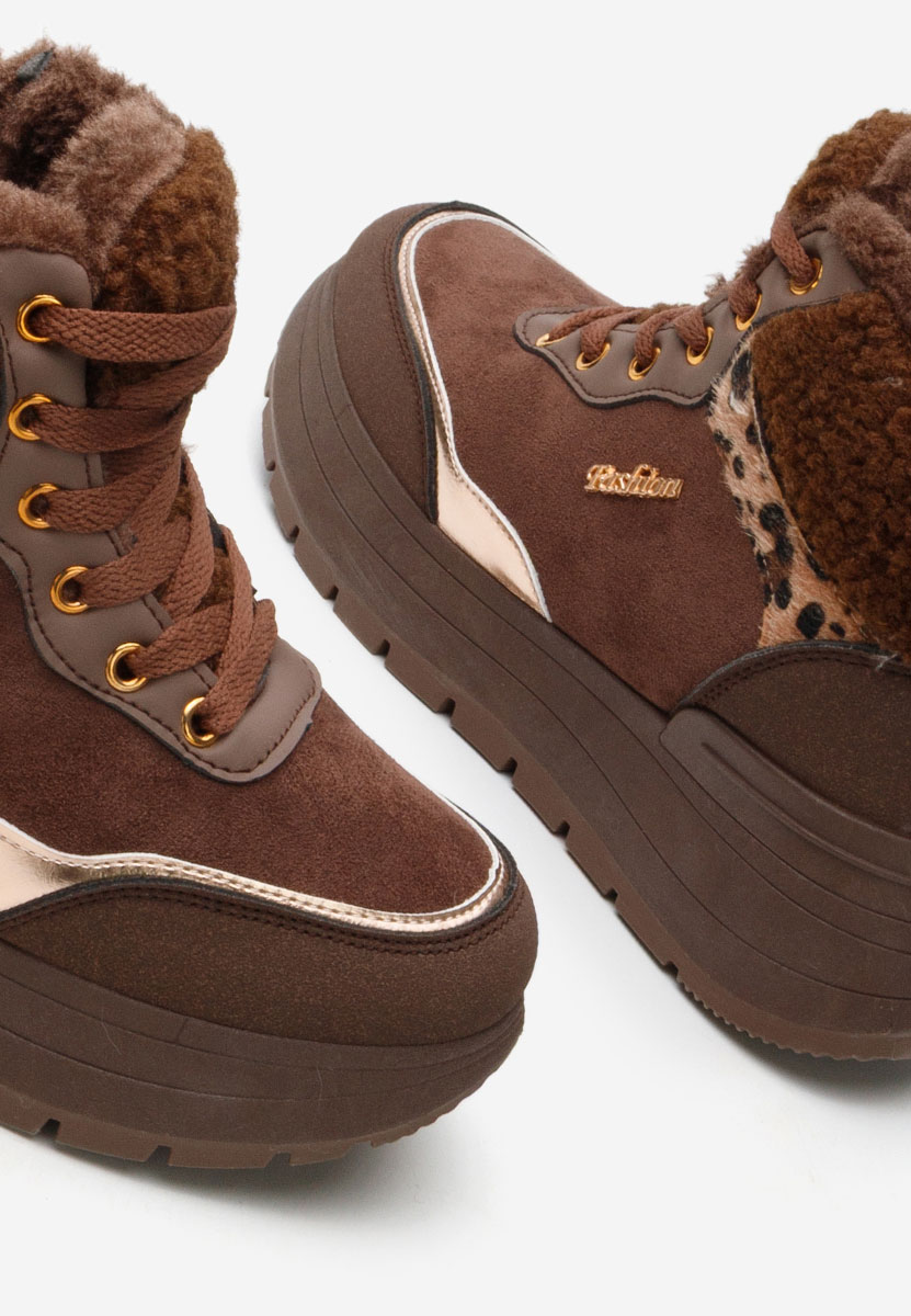 Дамски Зимни маратонки Lisaia кафяв