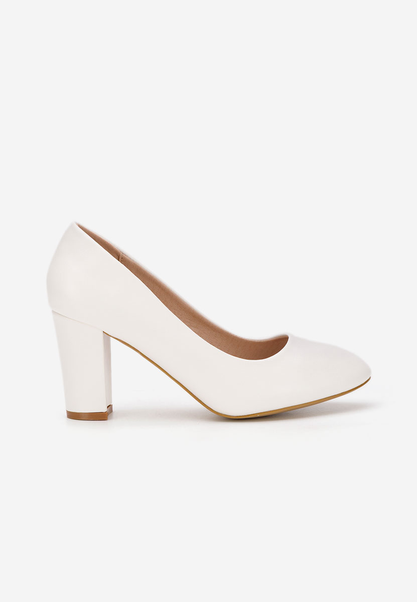 Oбувки с дебел ток Bonanza V2 бели