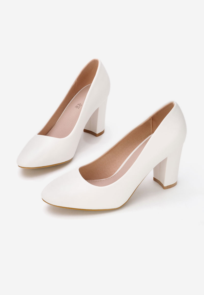 Oбувки с дебел ток Bonanza V2 бели