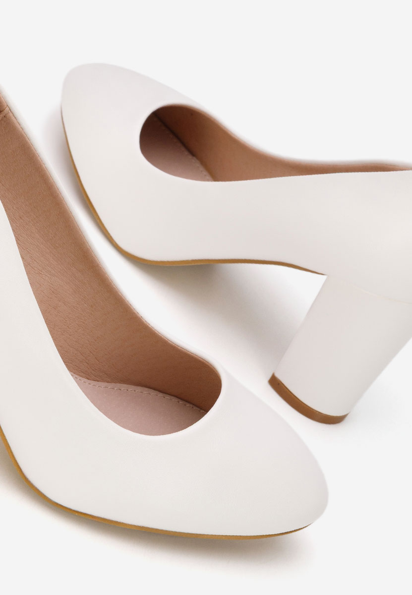 Oбувки с дебел ток Bonanza V2 бели