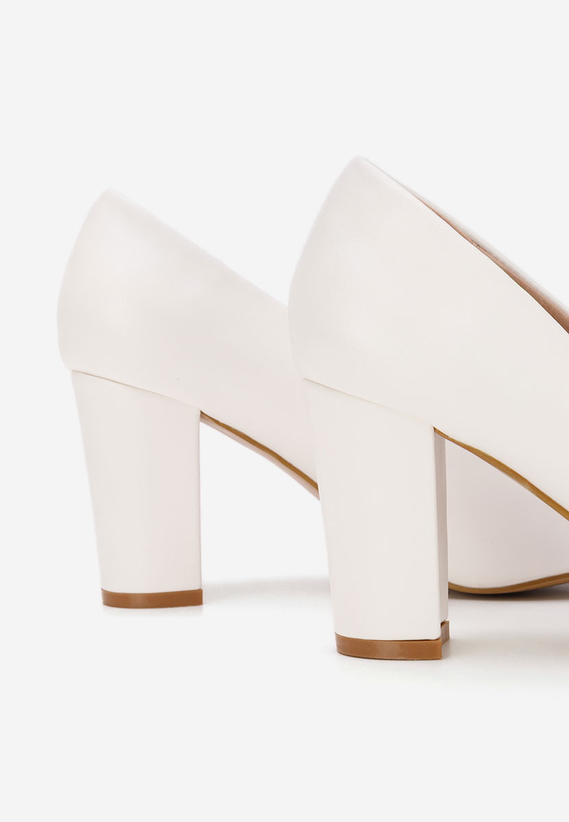 Oбувки с дебел ток Bonanza V2 бели