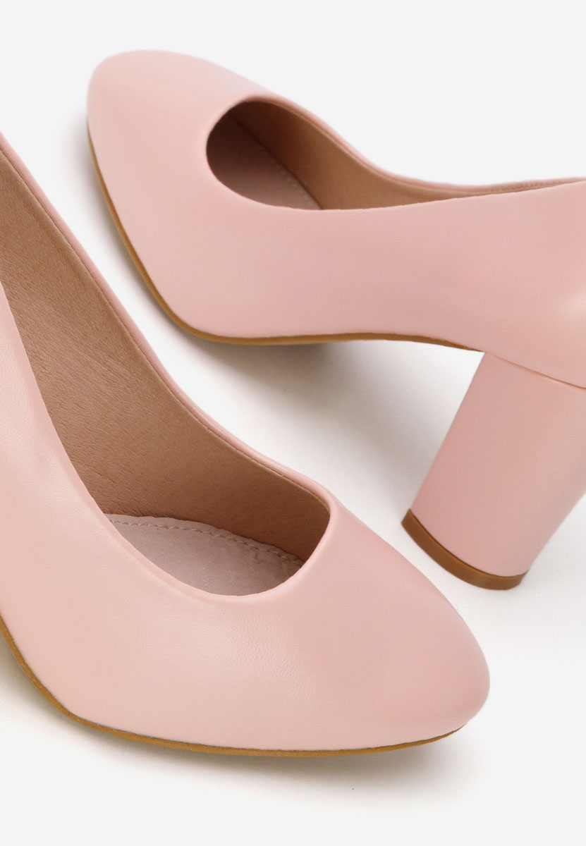 Oбувки с дебел ток Bonanza V2 телесен цвят