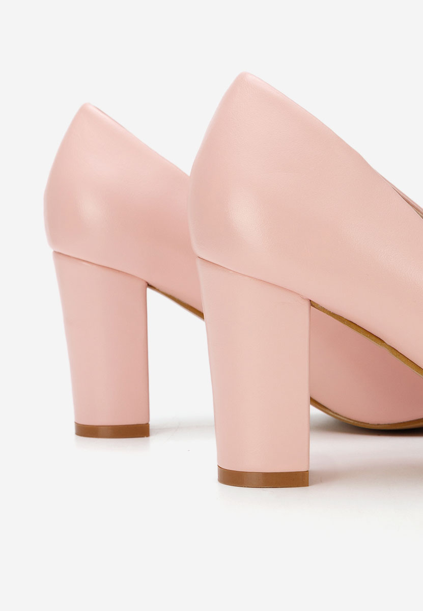 Oбувки с дебел ток Bonanza V2 телесен цвят