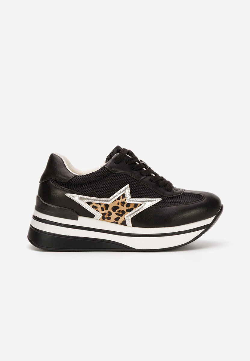 Cникърси на платформа Valorys черни