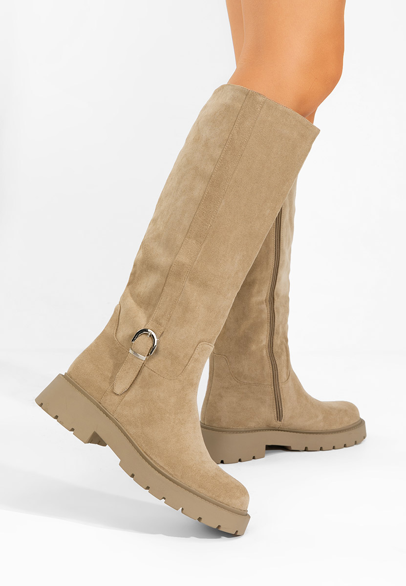 Високи ботуши Sinoma бежов