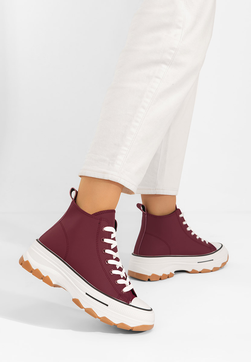 Кецове на платформа Raviana V5 Винено червено