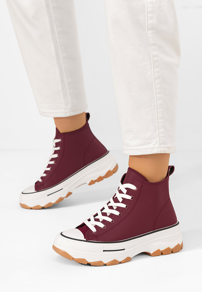 Кецове на платформа Raviana V5 Винено червено