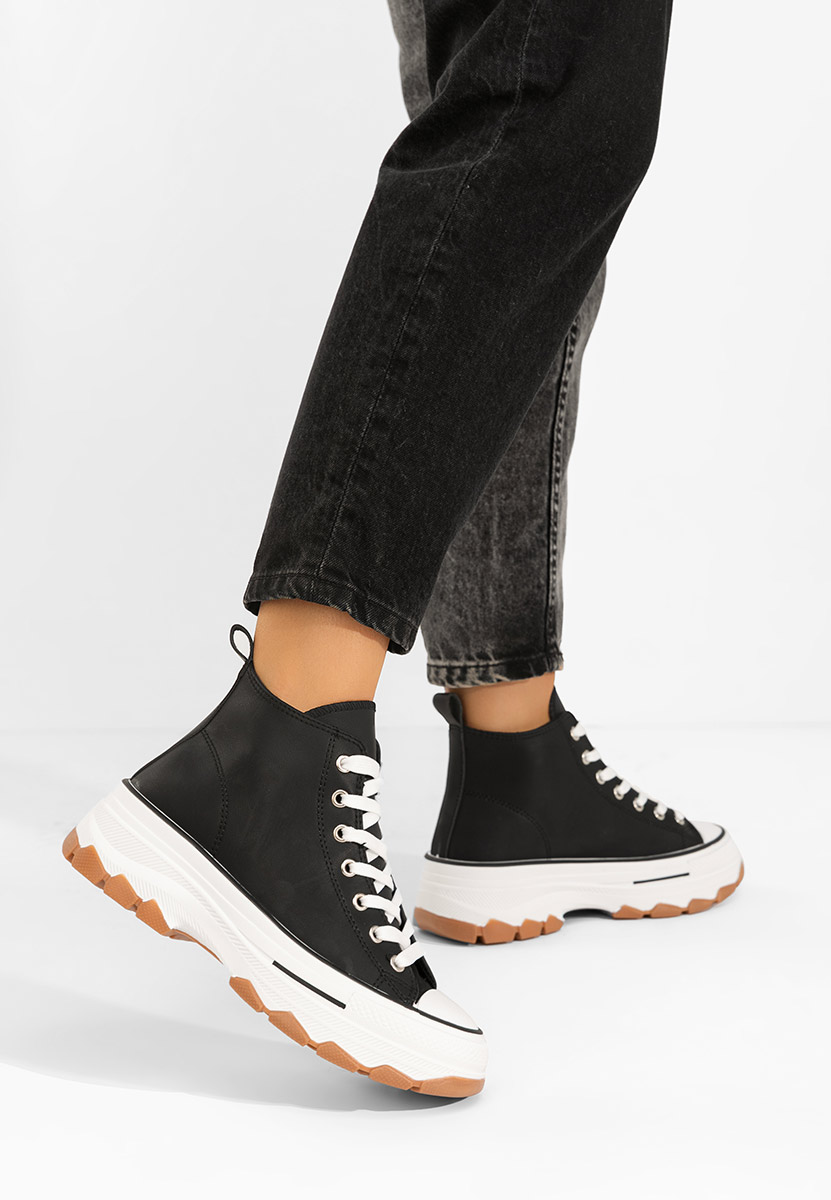 Кецове на платформа Raviana V5 черни