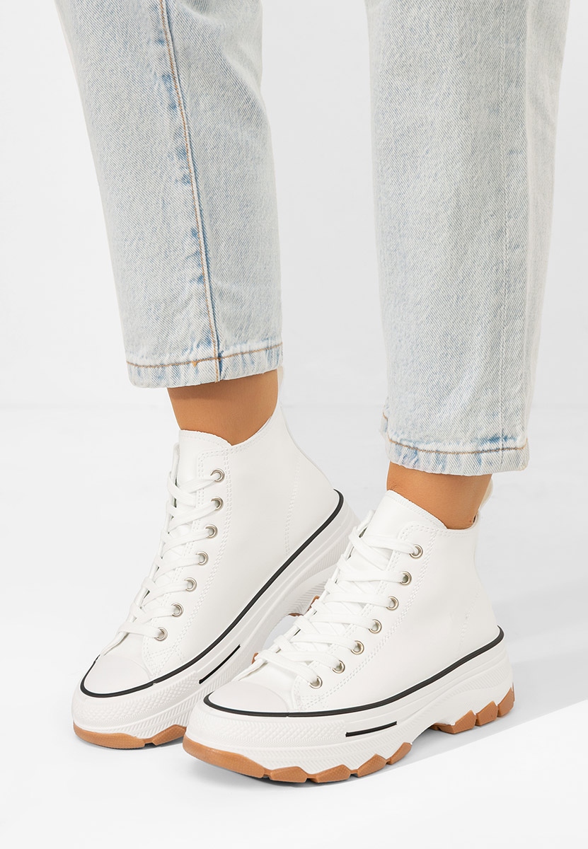 Кецове на платформа Raviana V5 бели