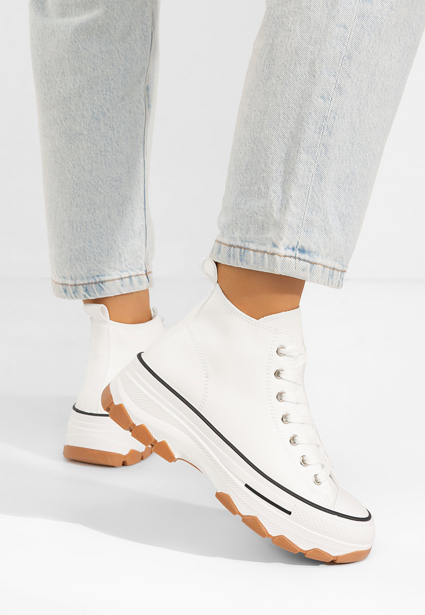 Кецове на платформа Raviana V5 бели