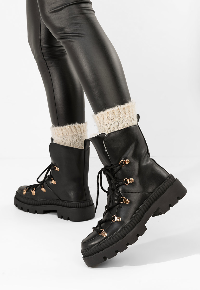 Зимни дамски Ботинки Solira черен