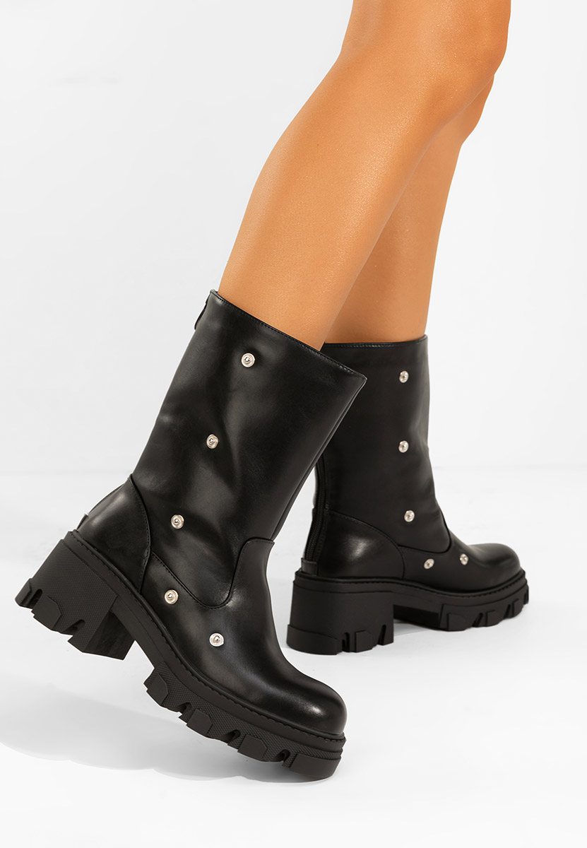 Дамски ботуши Valena черен