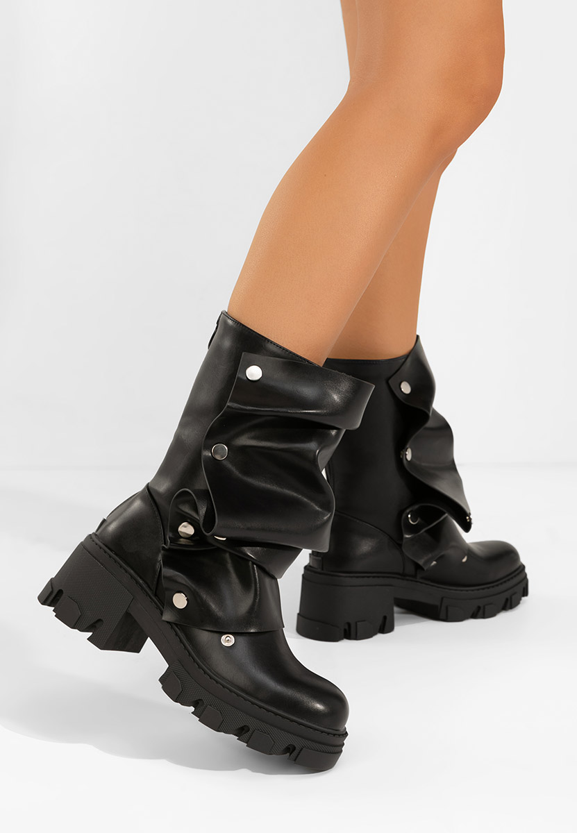 Дамски ботуши Valena черен