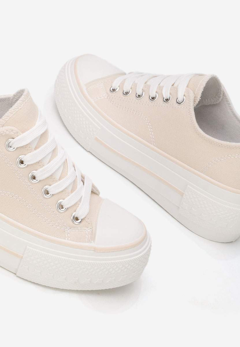 Кецове на платформа Antio бежов