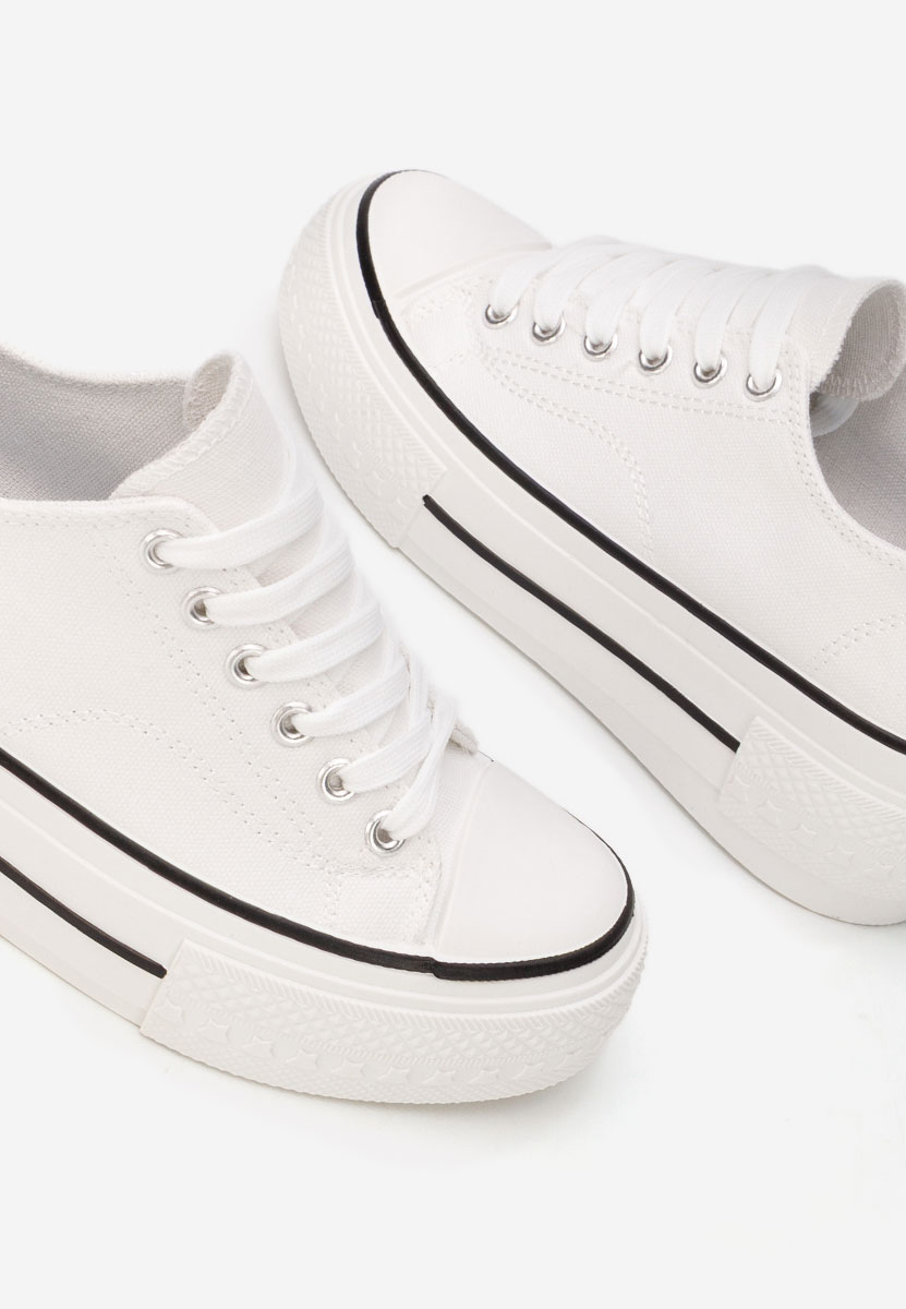 Кецове на платформа Antio бели