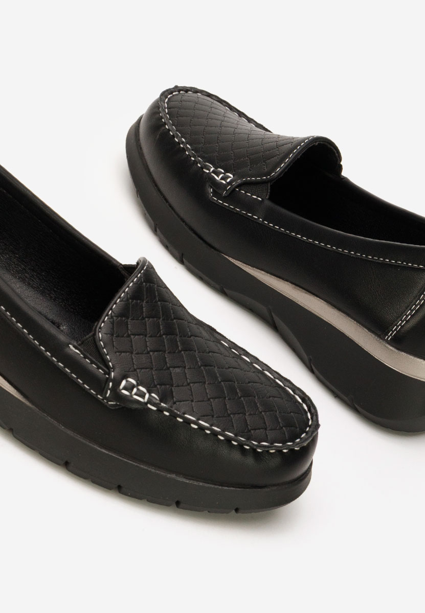 Дамски мокасини Seona черни