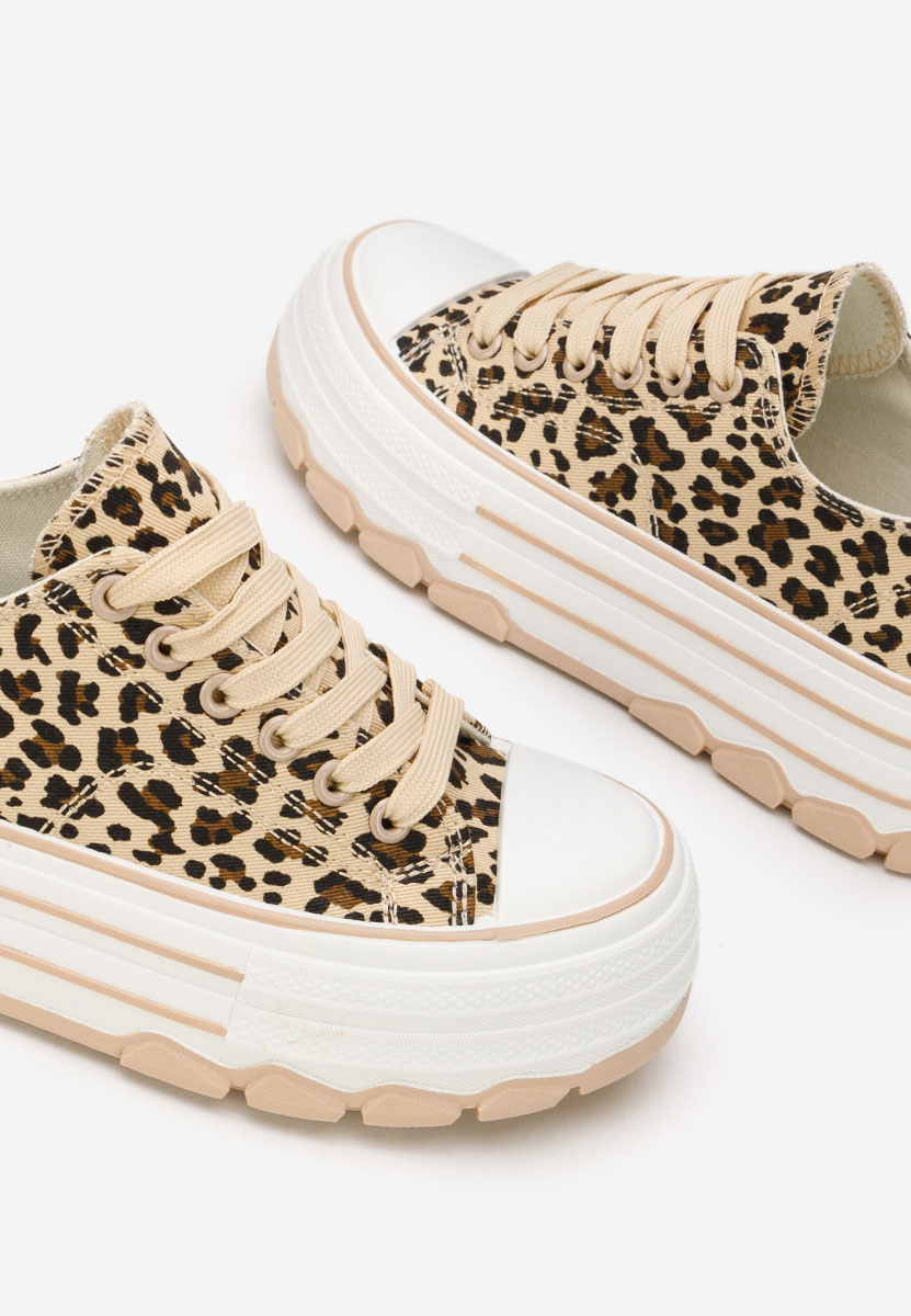 Кецове на платформа Zenoria леопарди