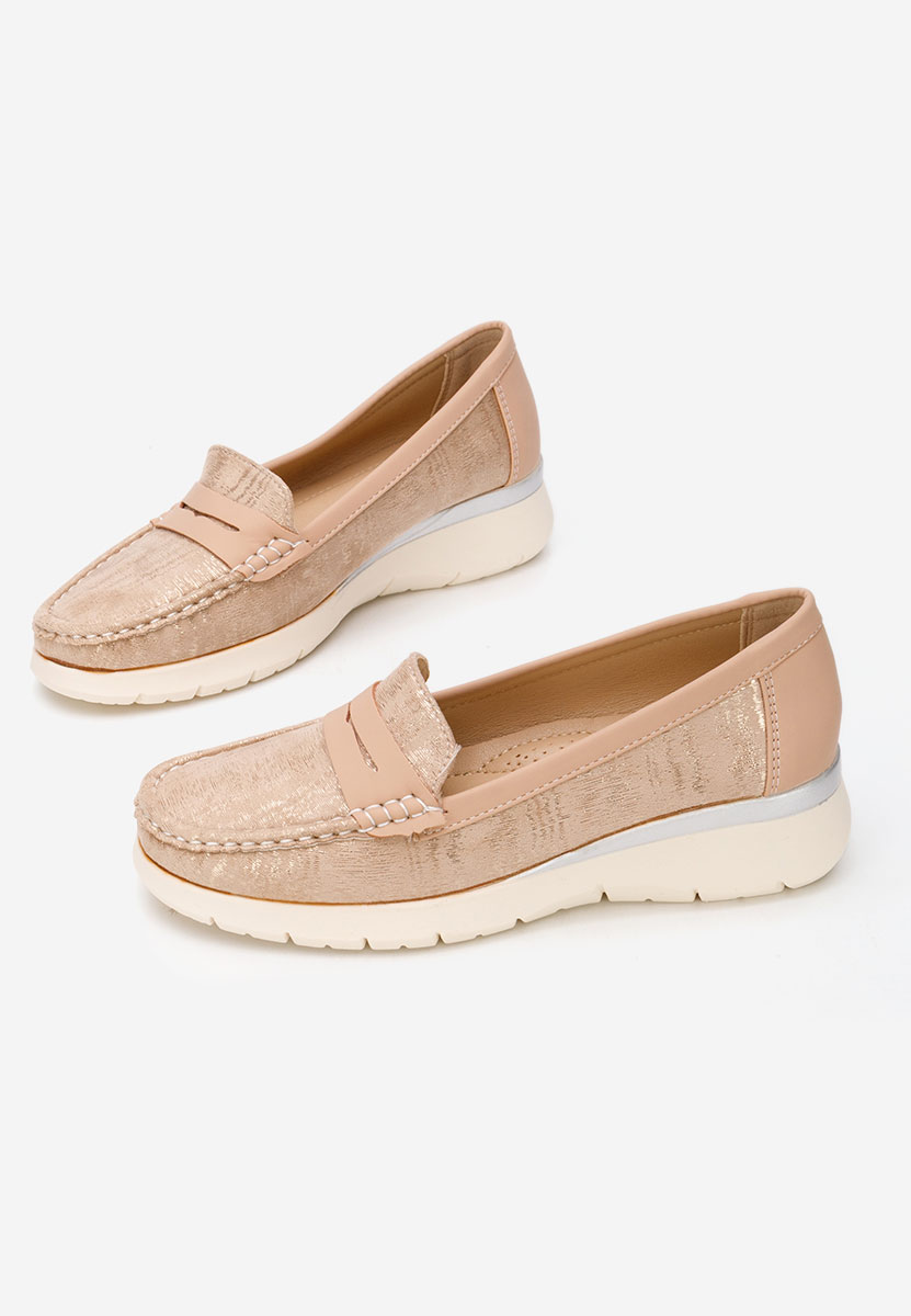 Дамски мокасини Martinea златен